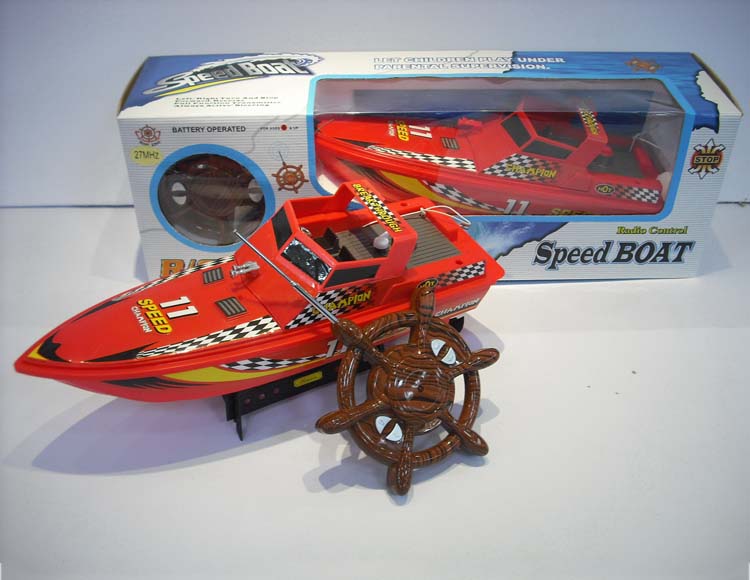 四通遥控赛艇不包电(红色） 598-1B